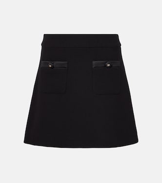Minifalda de seda y lana | Dolce&Gabbana