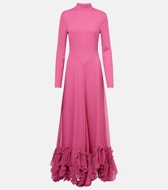 Ruffled chiffon maxi dress | Rotate