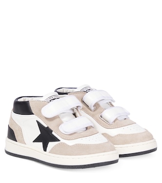 June suede and leather high-top sneakers | Golden Goose Kids