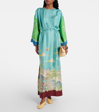 Daria printed silk maxi dress | Alémais