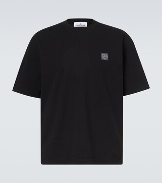 Embroidered cotton jersey T-shirt | Stone Island