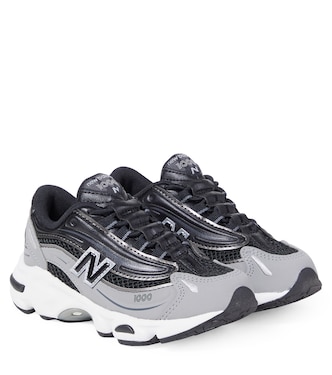 1000 Kids faux leather-trimmed sneakers | New Balance Kids