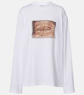 Top de jersey de algodón estampado | Acne Studios