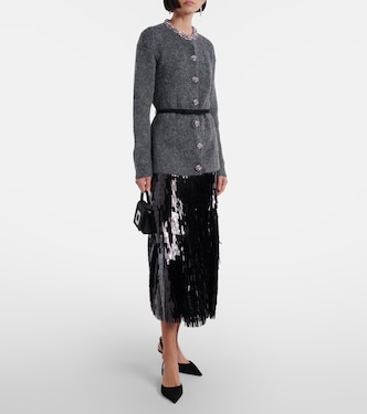 Belted embellished cardigan | Self-Portrait