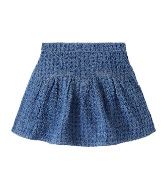 Gonna in denim bouclé | Self-Portrait Kids