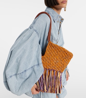 Goldentime Medium raffia tote bag | Zimmermann