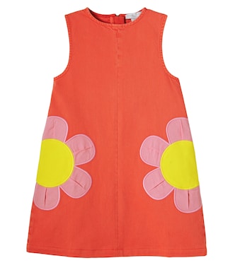 Patch-appliqué denim dress | Stella McCartney Kids