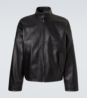 Intrecciato leather blouson jacket | Bottega Veneta