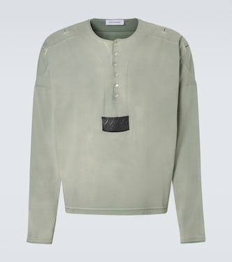 Sargo cotton Henley shirt | Kiko Kostadinov