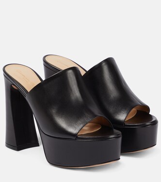 Holly leather platform mules | Gianvito Rossi
