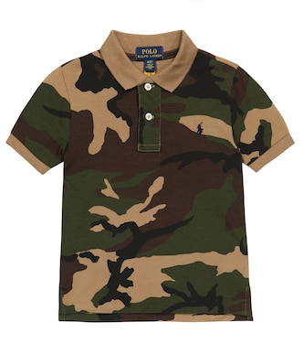카무플라주 코튼 폴로 셔츠 | Polo Ralph Lauren Kids