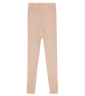 Judd striped cotton jersey leggings | Caramel