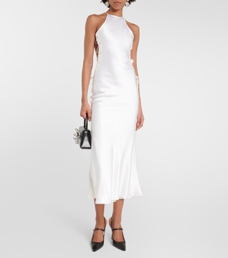 Silk-blend midi dress | Alessandra Rich