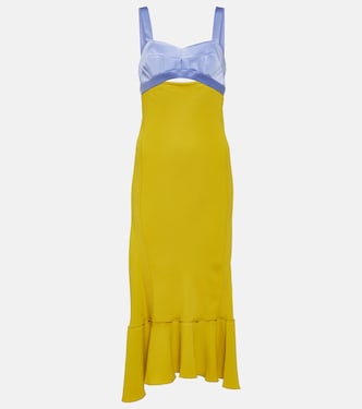 Robe midi en satin | Victoria Beckham