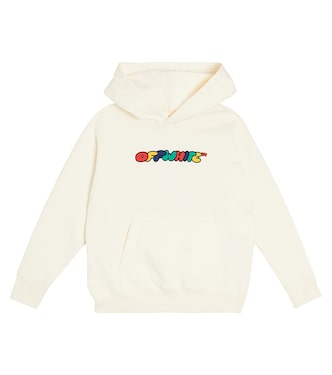 Sudadera con capucha de algodón con logo | Off-White Kids