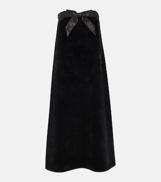 Falda larga de terciopelo | Balenciaga