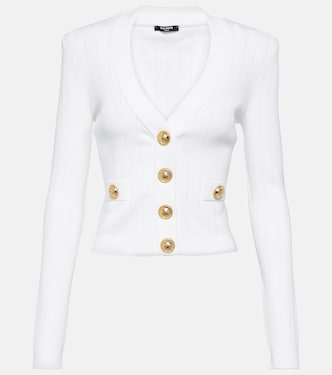 Ribbed-knit cardigan | Balmain