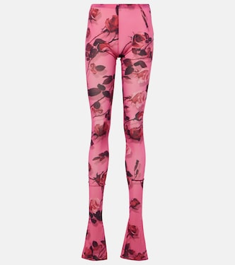 Leggings semitrasparenti con stampa | Blumarine