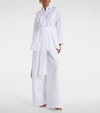 Weite High-Rise-Hose Navigli aus Baumwolle | Max Mara