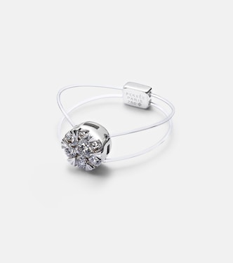 Bague Floating en or blanc 18 ct et diamant | Persée