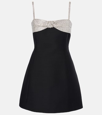 Vestido corto de Crepe Couture con lentejuelas | Valentino