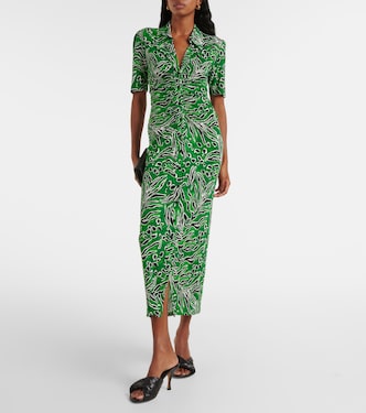 Printed jersey midi dress | Diane von Furstenberg