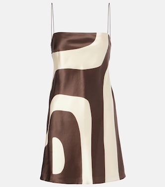 Bedrucktes Minikleid Freddie aus Seide | SIR