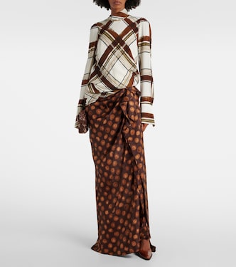 Gonna lunga in seta a pois | Dries Van Noten