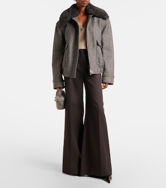 Chaqueta de mezcla de lana con pelo sintético | Stella McCartney