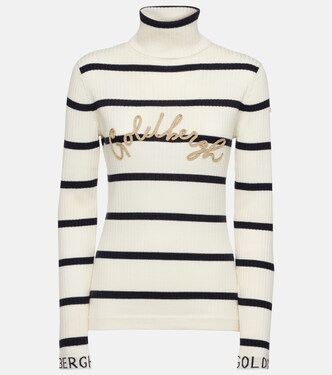 Mimi striped logo sweater | Goldbergh