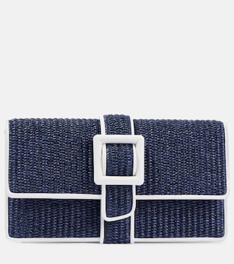 Maycap raffia-effect clutch | Manolo Blahnik