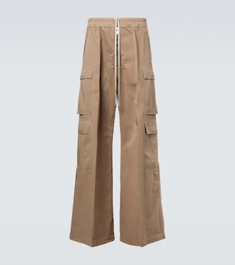 DRKSHDW cotton flannel cargo pants | Rick Owens