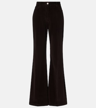 Pantalones flared de pana de algodón | Ferragamo