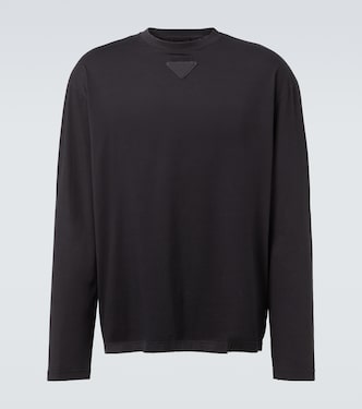 Longsleeve aus Baumwoll-Jersey | Prada