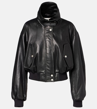 Briar leather bomber jacket | Nour Hammour