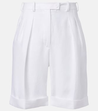 George linen Bermuda shorts | Loro Piana