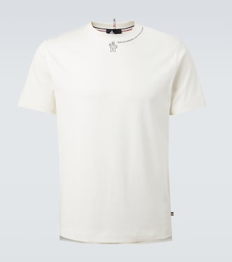 T-shirt in jersey di cotone con logo | Moncler Grenoble