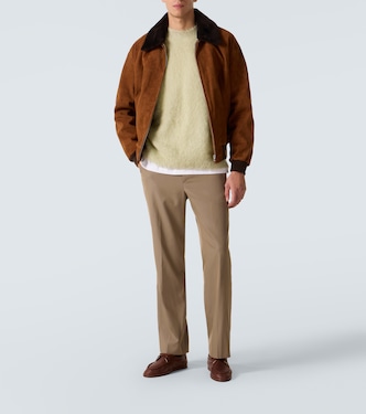 Chaqueta de ante con borrego | Auralee