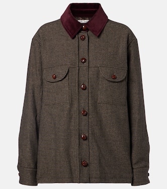Berber corduroy-trimmed wool-blend jacket | Blazé Milano