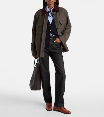 Berber corduroy-trimmed wool-blend jacket | Blazé Milano