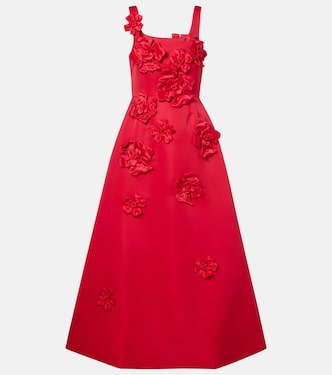 Rianne floral-appliqué maxi dress | Leo Lin