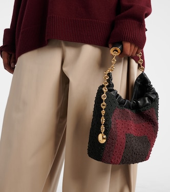 Squeeze Mini beaded leather tote bag | Loewe