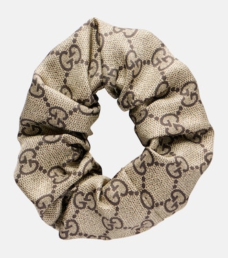 GG jacquard silk scrunchie | Gucci