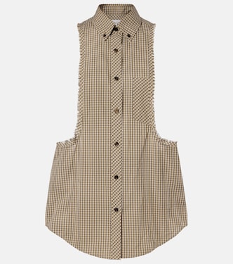 Checked cotton shirt | Versace