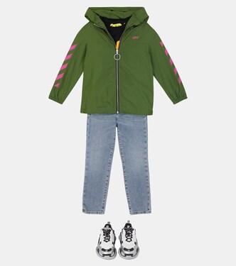 Veste coupe-vent à logo | Off-White Kids
