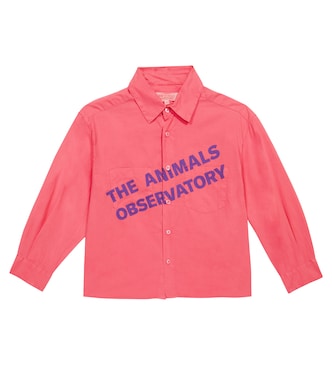 Chemise Wolf en coton mélangé à logo | The Animals Observatory