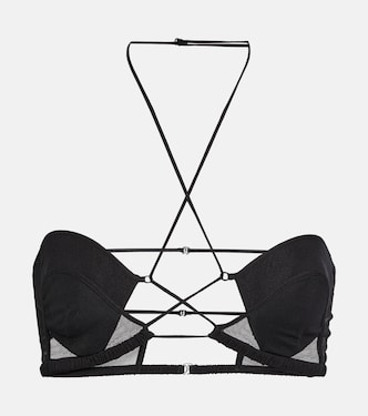 Bralette in lana con tulle | Nensi Dojaka