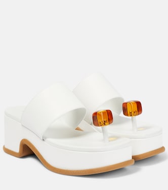 Plateausandalen aus Leder | Dries Van Noten