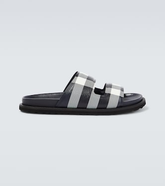 Checked canvas slides | Burberry