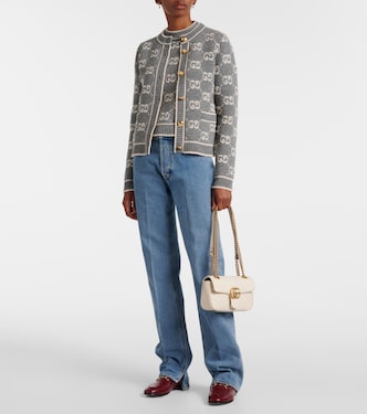 Top de lana en jacquard con GG | Gucci